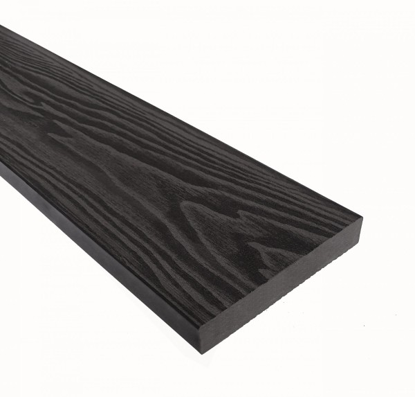 Террасная доска из ДПК Terrapol Смарт 3D Полнотелая без паза Черное дерево купить в Липецке