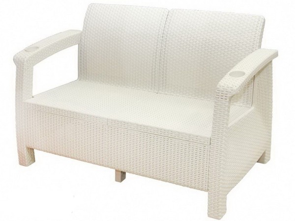 Двухместный диван Yalta Sofa Seаt белый купить в Липецке
