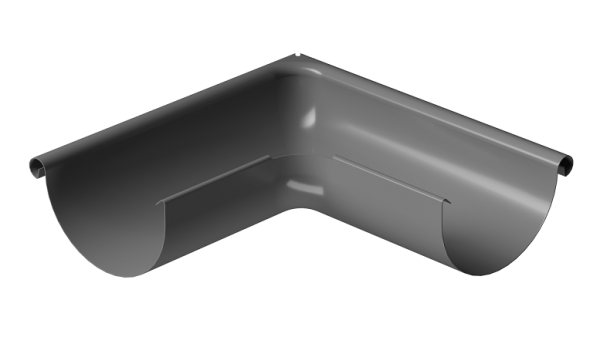Угол внешний 90° D125 Döcke STAL PREMIUM Графит, (RAL 7024) купить в Липецке