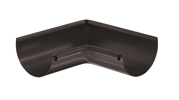 Водосток Aquasistem, система 125x90 - Угол желоба, внутренний 90° RR 32 Тёмно-Коричневый купить в Липецке