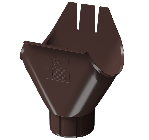 Воронка желоба D125 Döcke STAL PREMIUM Шоколад, (RAL 8019) купить в Липецке