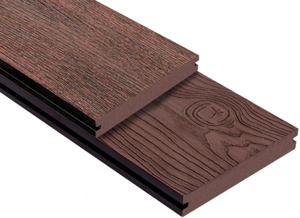 Террасная доска ДПК Outdoor 3D полнотелая STORM/OCEAN BROWN коричневая микс купить в Липецке