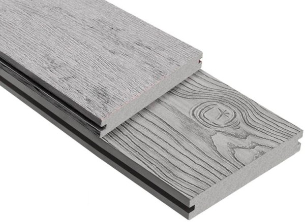Террасная доска ДПК Outdoor 3D полнотелая STORM/OCEAN GREY серая микс купить в Липецке