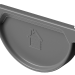 Заглушка желоба D125 Döcke STAL PREMIUM Графит, (RAL 7024) купить в Липецке