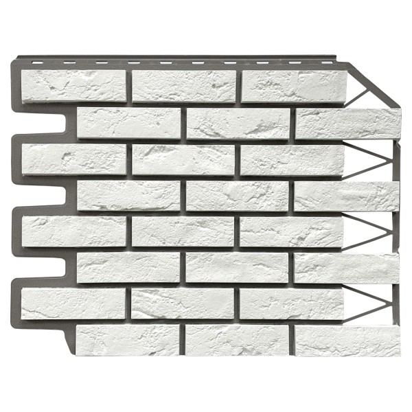 Фасадная панель FineBer, Кирпич Баварский, Белый купить в Липецке