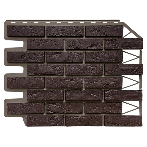 Фасадная панель FineBer, Кирпич Баварский, Темно коричневый купить в Липецке