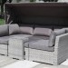 Диван-Трансформер AFINA плетеный из иск. ротанга AFM-320G Grey купить в Липецке