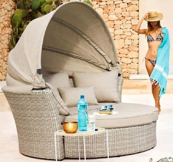 Диван-Трансформер AFINA плетеный из иск. ротанга AFM-325 Beige купить в Липецке