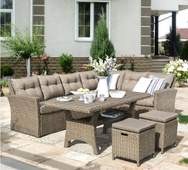 Комплект мебели AFINA плетеной из иск. ротанга AFM-307B Beige купить в Липецке