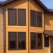 Фиброцементный сайдинг Latonit Красное дерево (RAL 8001/8008) купить в Липецке