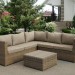 Комплект мебели AFINA плетеной из иск. ротанга YR825B Beige купить в Липецке