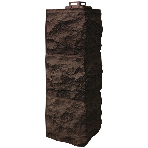 Угол Фасайдинг Серия «Доломит» Тёмно Коричневый купить в Липецке