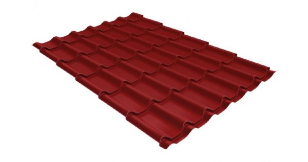 Металлочерепица классик 0,5 Satin RAL 3011 коричнево-красный купить в Липецке