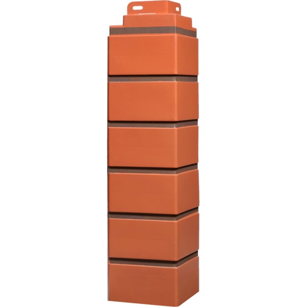 Угол Фасайдинг Серия  «Кирпич клинкерный» Керамический купить в Липецке