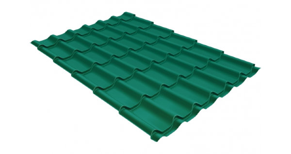 Металлочерепица классик 0,5 Satin RAL 5021 купить в Липецке