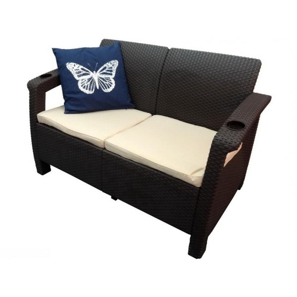 Двухместный диван Yalta Sofa Seаt венге купить в Липецке