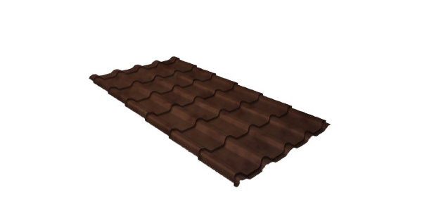 Металлочерепица камея 0,45 Safari Twincolor Brown купить в Липецке