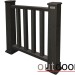 Ограждение из ДПК Outdoor Классик 3D STORM чёрный купить в Липецке