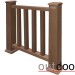 Ограждение из ДПК Outdoor Классик 3D STORM коричневый микс купить в Липецке