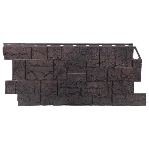 Фасадная панель FineBer, Камень Дикий, Коричневый купить в Липецке