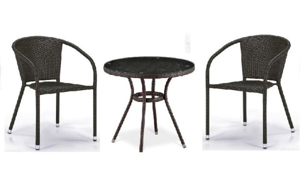 Комплект плетеной мебели AFINA из иск. ротанга Асоль-7 T282ANT/Y137C-W53 Brown 2Pcs купить в Липецке