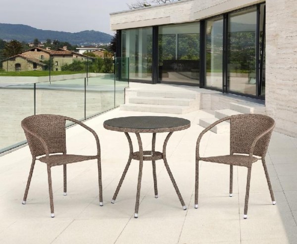 Комплект плетеной мебели AFINA из иск. ротанга T282ANT/Y137C-W56 Light Brown 2Pcs купить в Липецке