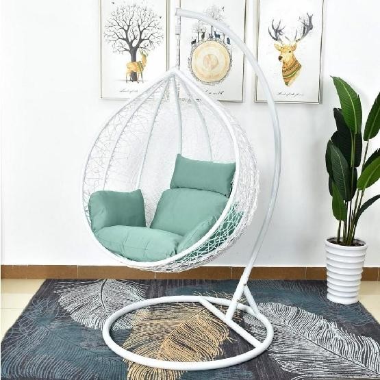 Кресло Подвесное из искусственного ротанга AFM-168A-L White/Green купить в Липецке