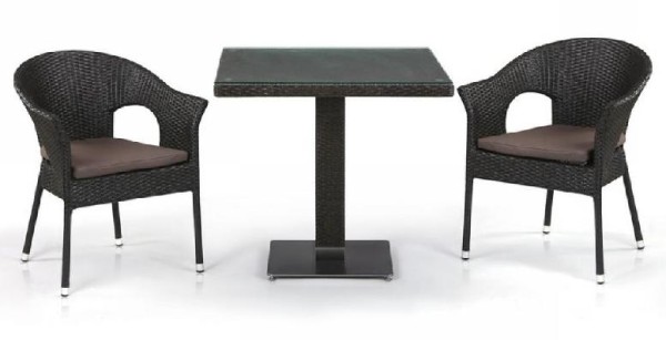 Комплект плетеной мебели AFINA из иск. ротанга T605SWT/Y79A-W53 Brown 2Pcs купить в Липецке