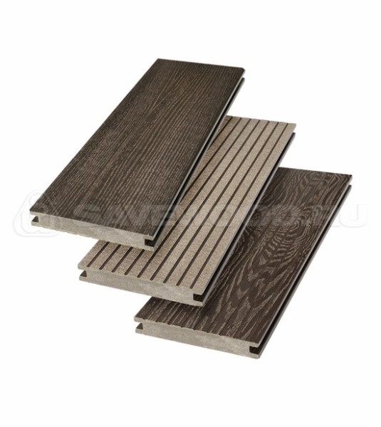 Террасная доска SW Fraxinus (R) полнотелая «SaveWood» Темно-коричневый купить в Липецке