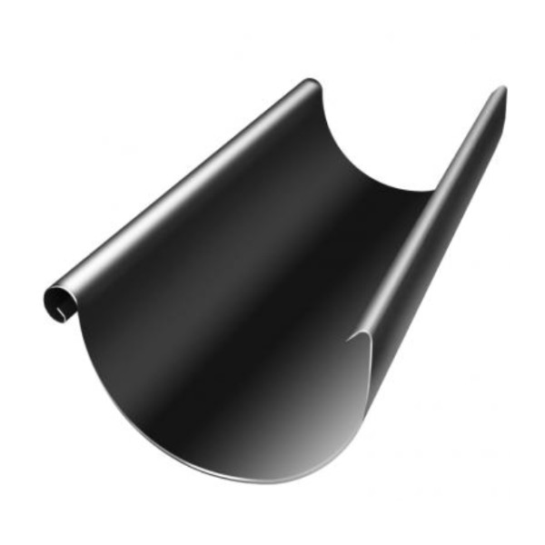 Водосток Grand Line 125x90 – Желоб 3м RAL 9005 купить в Липецке