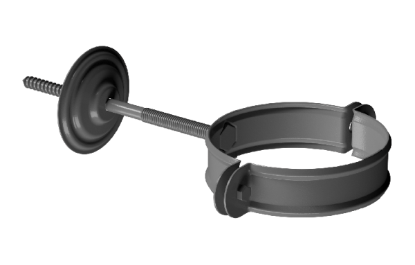 Хомут трубы D90 Döcke STAL PREMIUM Графит, (RAL 7024) купить в Липецке