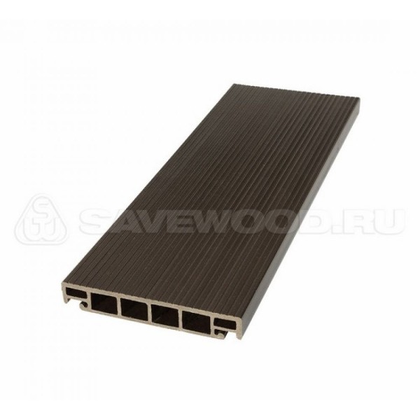 Террасная доска из ДПК SW-Salix «SaveWood» темно-коричневый купить в Липецке