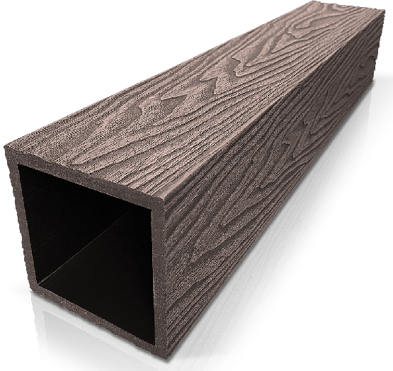Столб ДПК 3D GardenParkett фактура дерева Венге купить в Липецке