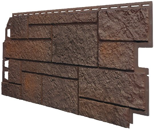 Фасадная панель VOX Sandstone (Сандстоун) темно коричневый купить в Липецке