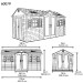 Сарай пластиковый LifeTime 15x8 DD купить в Липецке