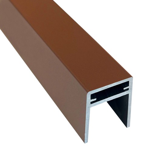 П-профиль Алюминиевый EasyDecking 35x25 Коричневый купить в Липецке
