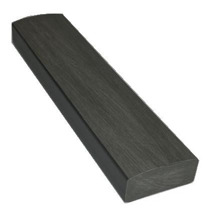 Лавочный брус Ecodecking Некст полнотелый брашированный 70х35 графит купить в Липецке
