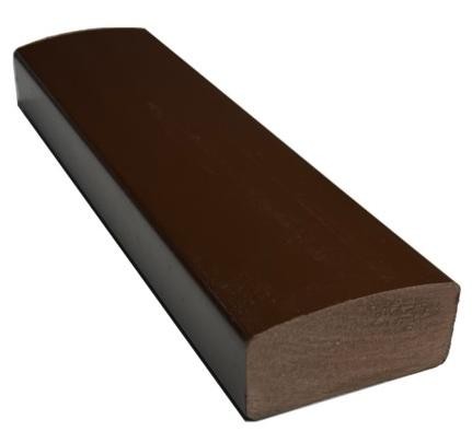 Лавочный брус Ecodecking Некст полнотелый глянцевый 70х35 шоколад купить в Липецке