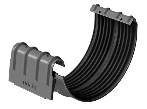 Соединитель желобов D125 Döcke STAL PREMIUM Графит, (RAL 7024) купить в Липецке