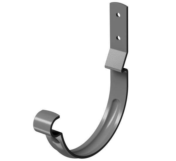 Карнизный крюк короткий (гнутый) D125 Döcke STAL PREMIUM Графит, (RAL 7024) купить в Липецке