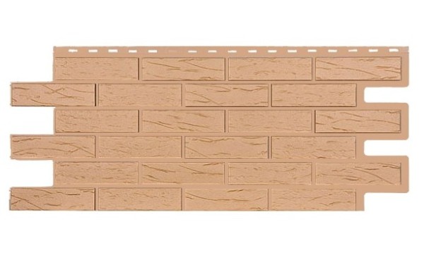 Фасадная панель T-Siding Кирпич Саман Эко Крем купить в Липецке